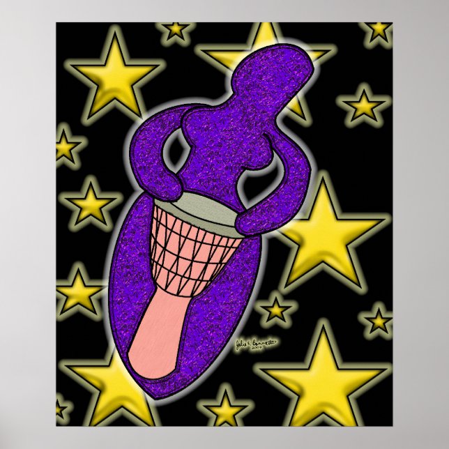 Drum Goddess Print (Front)