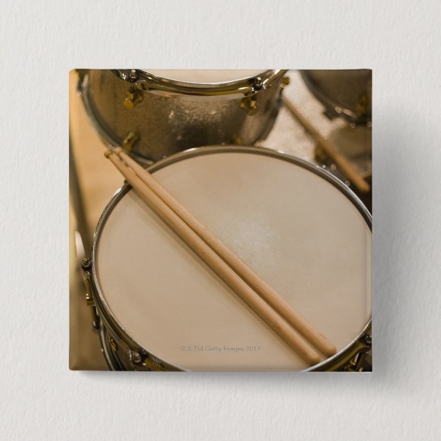 Drum Kit 3 2 Inch Square Button (Front)