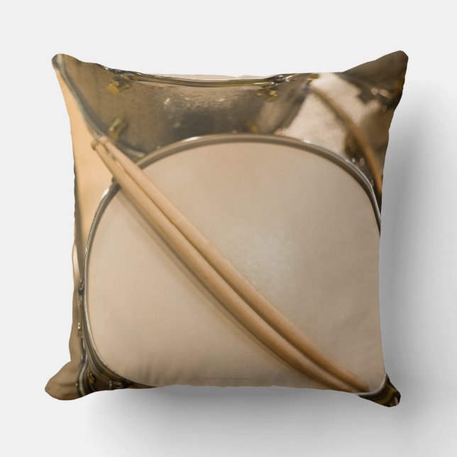 Drum Kit 3 Throw Pillow (Front)