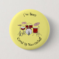 Drum kit cartoon illustration