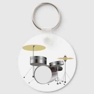 Drum Kit Drummer Key Chain