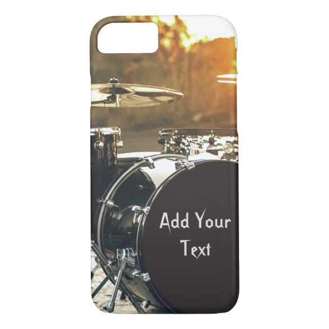 Drum Kit Drummer Rock  Personalize Customize Case-Mate iPhone Case (Back)