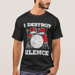 Drum kit  for a Drumming T-Shirt