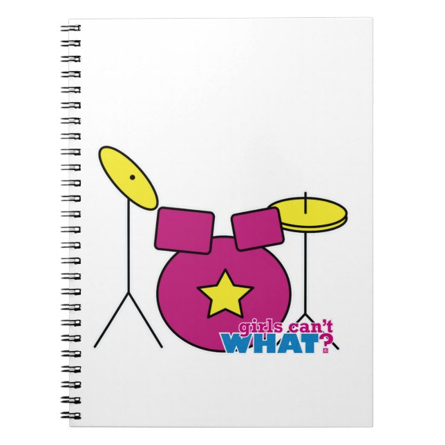 Drum Kit -  Pink Notebook (Front)