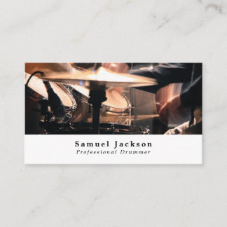 Drum Kit, Professional Musician Business Card