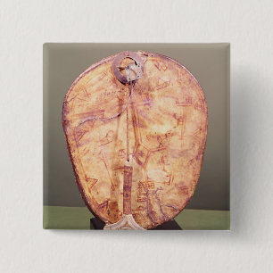 Drum, Lapland 2 Inch Square Button