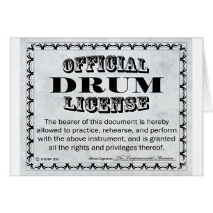 Drum License