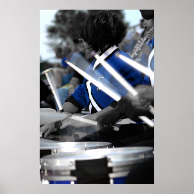Drum Line Colorized Poster (Front)