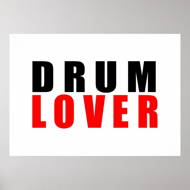 Drum lover poster (Front)