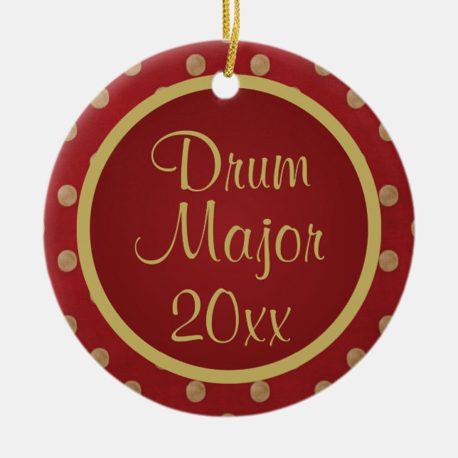 Drum Major Customized Music Ornament Gift (Front)