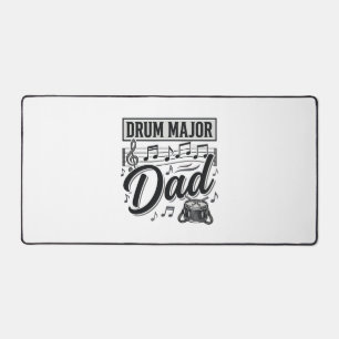 Drum Major Dad Vintage Music Shirt Design_1 Desk Mat