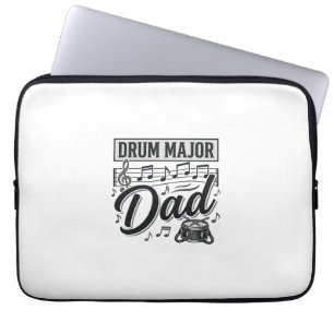 Drum Major Dad Vintage Music Shirt Design_1 Laptop Sleeve