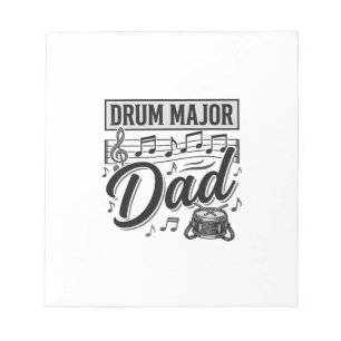 Drum Major Dad Vintage Music Shirt Design_1 Notepad
