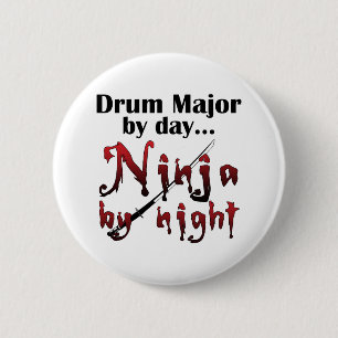 Drum Major Ninja 2 Inch Round Button