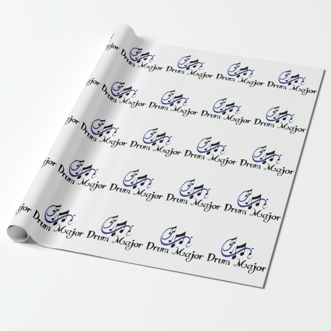 Drum Major Wrapping Paper (Unrolled)