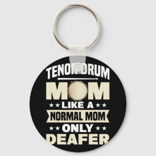 Drum Mom Marching Band Mothers Day Drummer Keychain