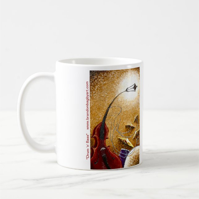 Drum 'n' Bass Coffee Mug (Left)