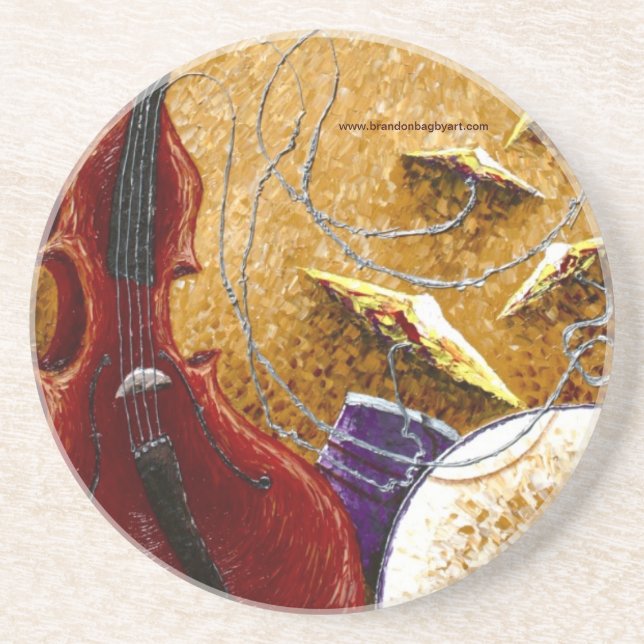 Drum 'n' Bass Drink Coaster (Front)