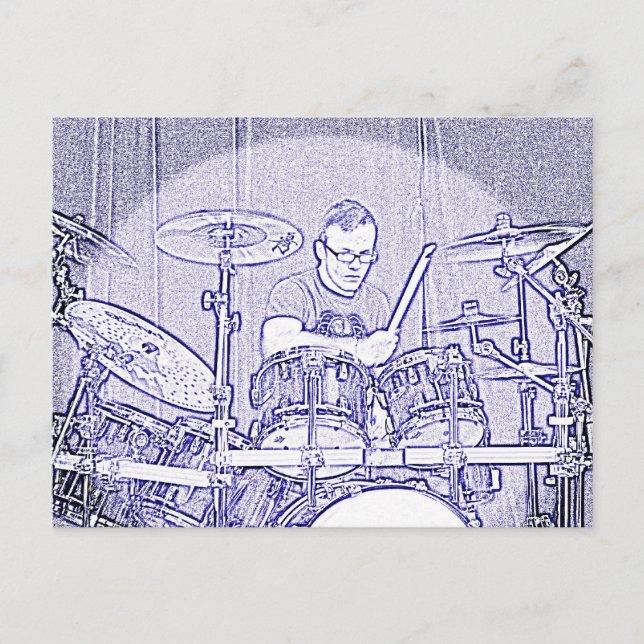 Drum or Drummer Postcard (Front)
