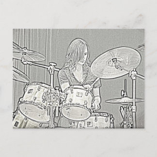 Drum or Drummer Postcard