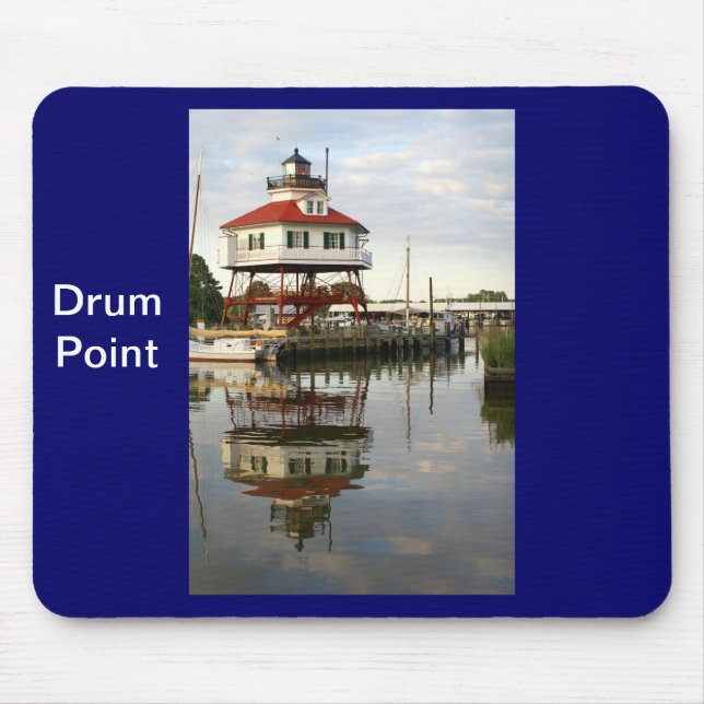 (Drum Point Lighthouse Mouse Pad (Front)