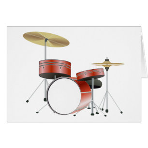 Drum Set Blank Card