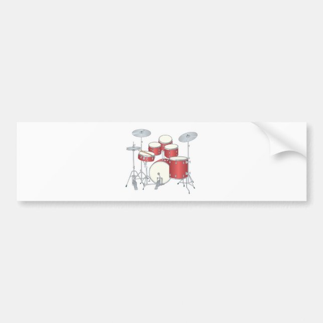 drum set bumper sticker (Front)