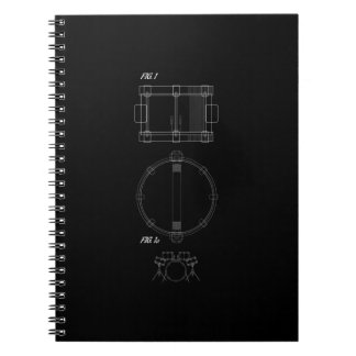 drum set diagram drummer drums notebook