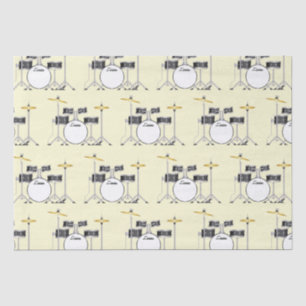 Drum Set Drummer Band Teacher Musician Tissue Paper