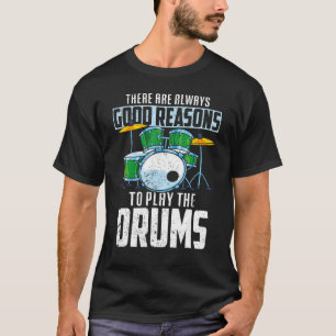 Drum Set  Drummer Drums Player Percussion Music Dr T-Shirt