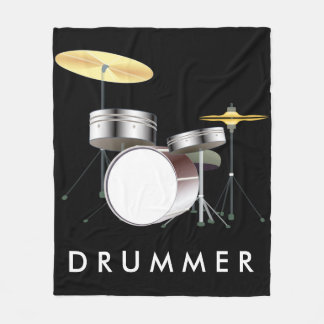Drum Set Fleece Blanket