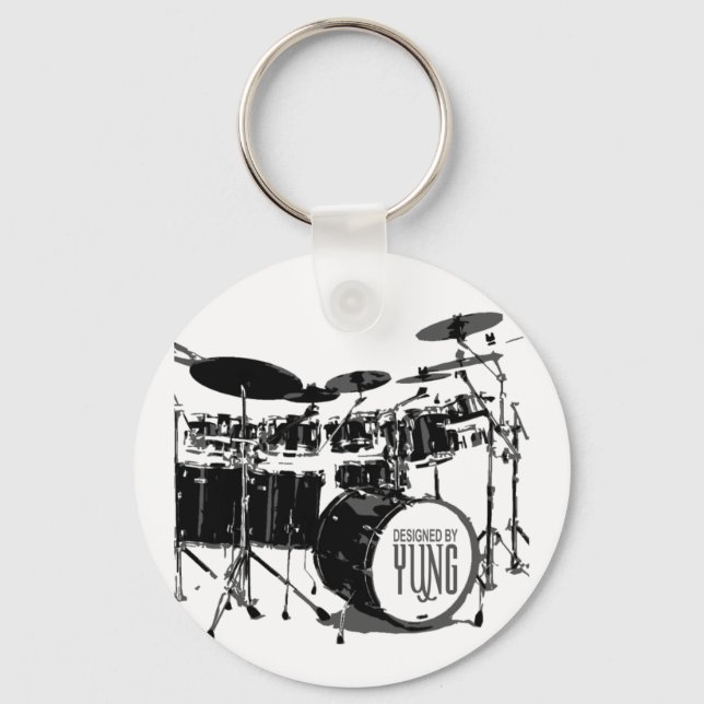 Drum Set Keychain (Front)