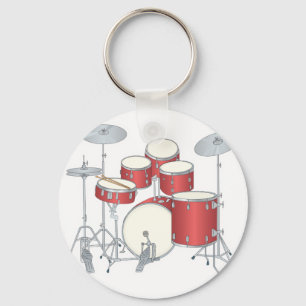 drum set keychain