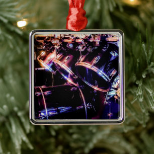 Drum Set Metal Ornament