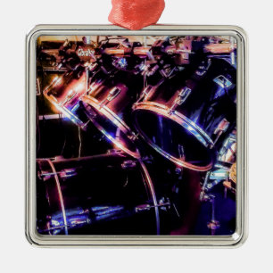Drum Set Metal Ornament