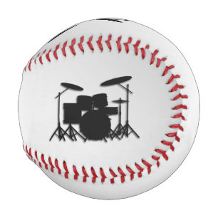 Drum Set Music Design Baseball