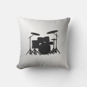 Drum Set Music Design Outdoor Pillow