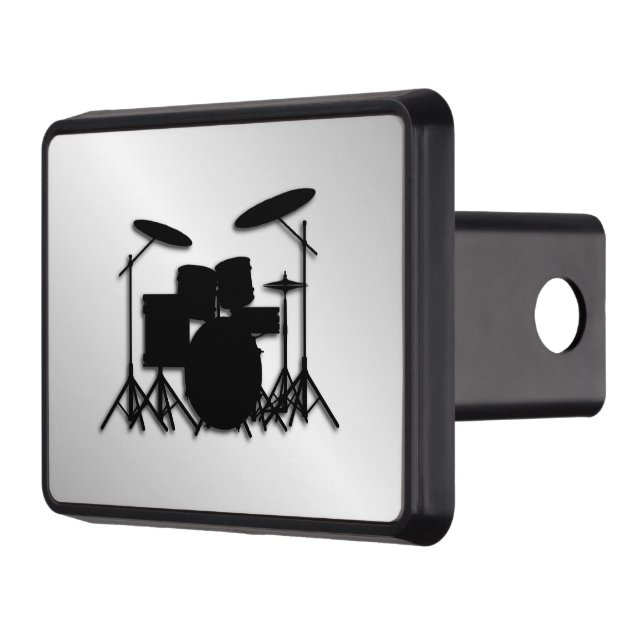 Drum Set Music Design Trailer Hitch Cover (Left)