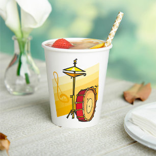 Drum Set Paper Cups