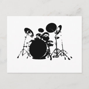 drum set PNG Postcard
