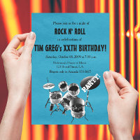 Drum Set Rock n' Roll Rocker Birthday Party