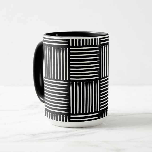 Drum Stick Crosshatch Mug (Front Left)