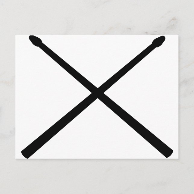 Drum Sticks Postcard (Front)