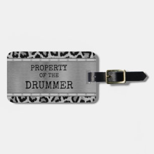 Drum Tag Property of Drummer Drumming Percussion