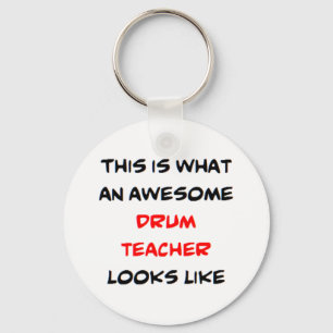 drum teacher, awesome keychain