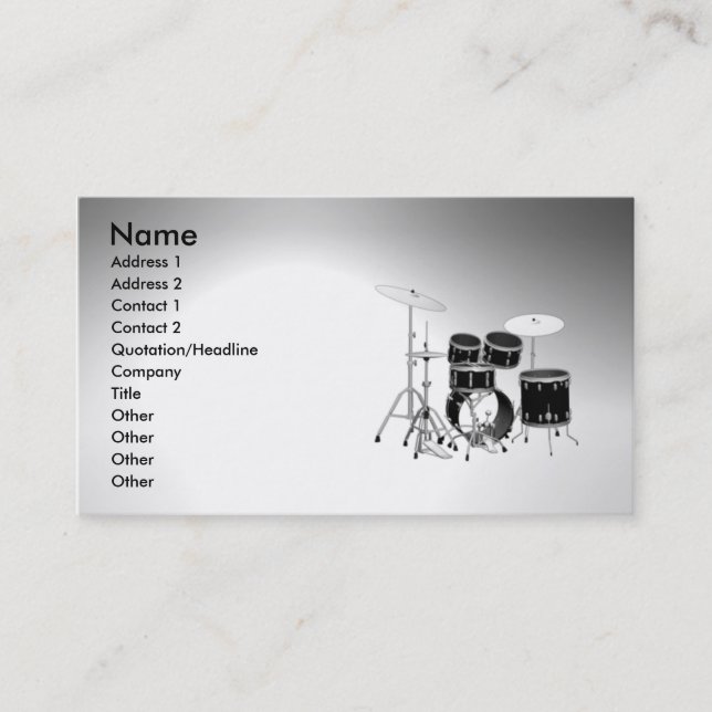 drum_vibeman business card (Front)