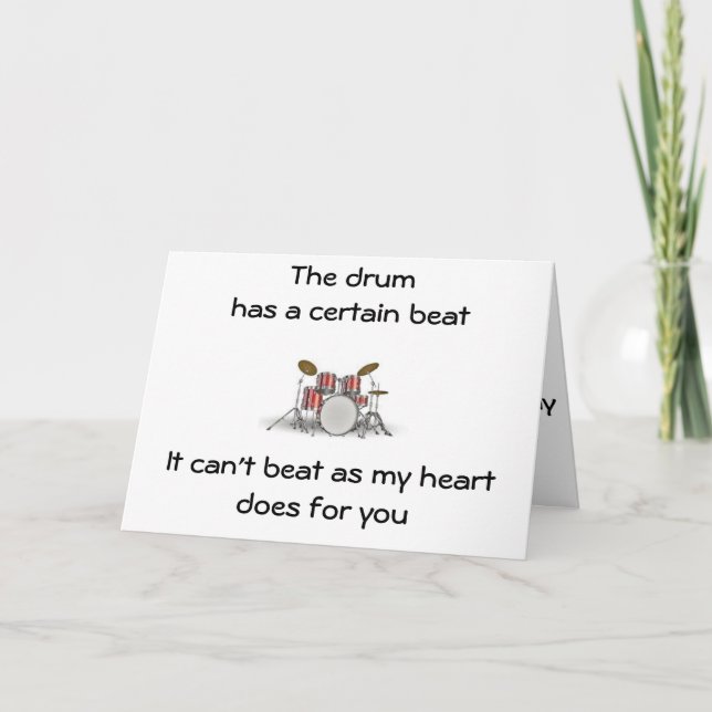 DRUMBEAT-HEARTBEAT-EVERYDAY/ON YOUR BIRTHDAY CARD (Front)
