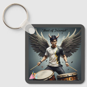 "Drumbeat of Success" Keychain