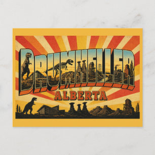 Drumheller Alberta Dinosaur Capital Postcard