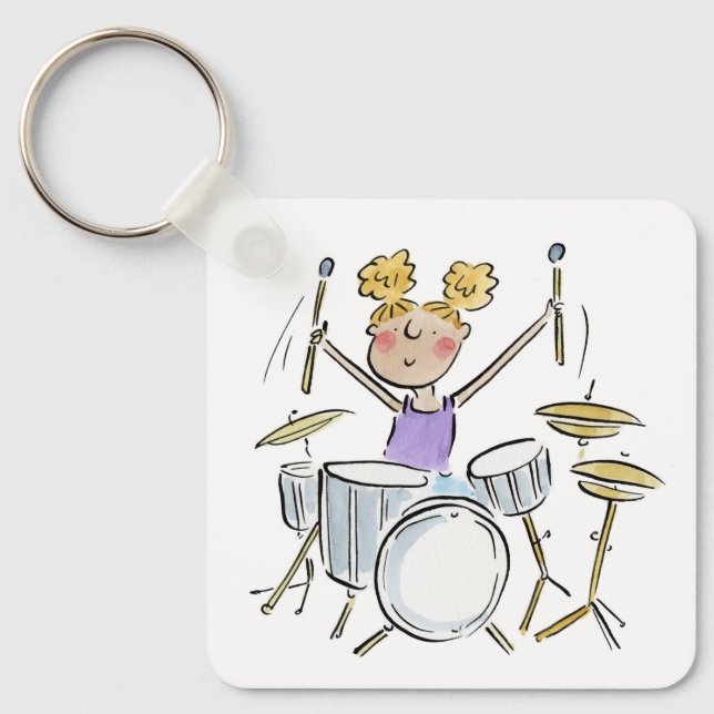 Drumkit Keychain (Front)